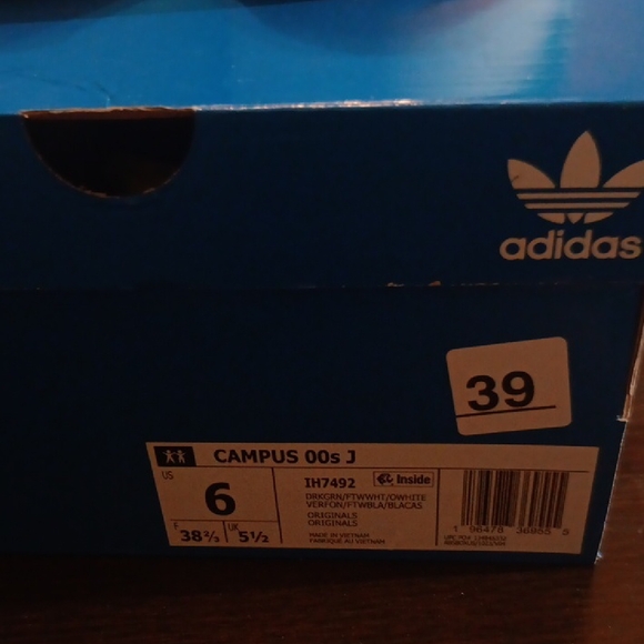 Adidas Campus 00s Forest Green and White Shoes Mens 6 Womens 7 NWT & BOX - Picture 10 of 10